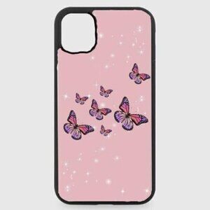 PINK Sparkle Butterfly Phone Case